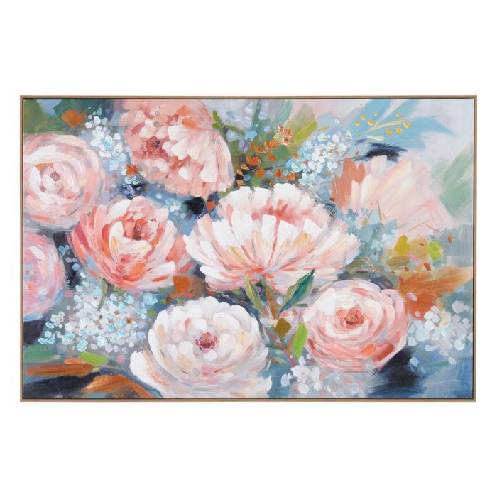 Cuadro Lienzo Flores 120 x 5 x 80 cm Cuadro Lienzo Flores 120 x 5 x 80 cm