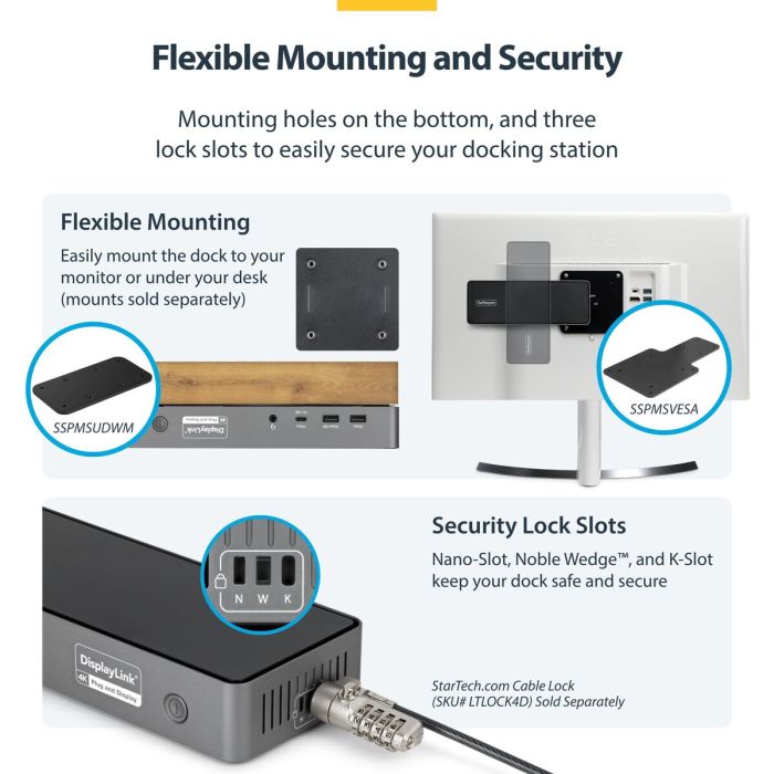 Hub USB Startech DK30C2DPEPRUE Gris 5 Hub USB Startech DK30C2DPEPRUE Gris 5