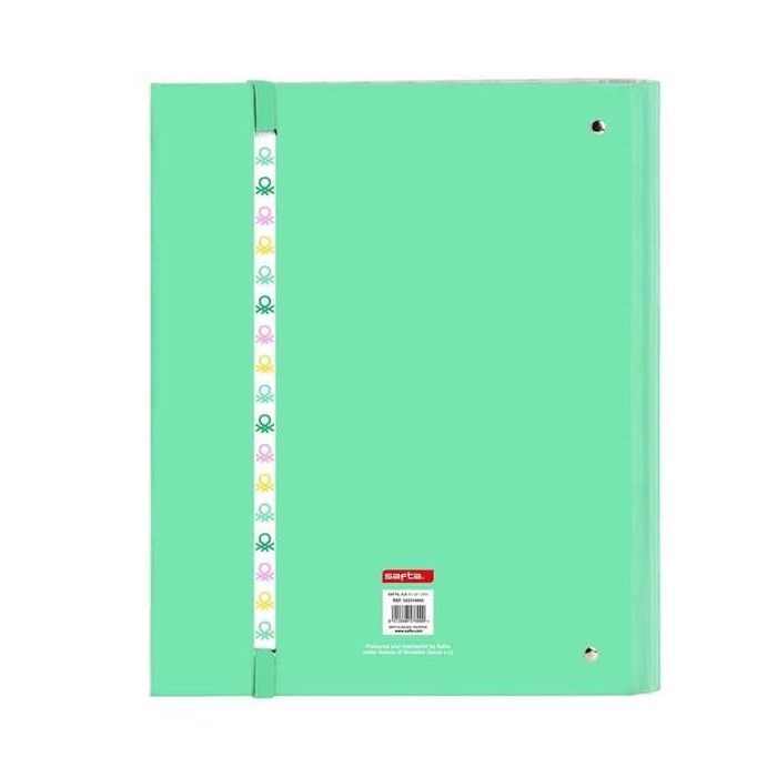Carpeta de anillas Benetton Mint Verde 27 x 32 x 3.5 cm 1 Carpeta de anillas Benetton Mint Verde 27 x 32 x 3.5 cm 1