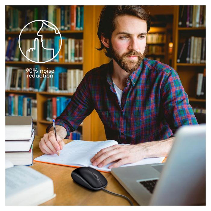 Logitech B110 Silent Ratón USB Type-A Negro 1