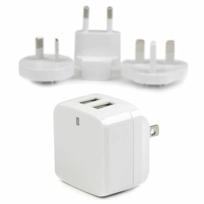 Cargador portátil Startech USB2PACWH Negro 65 W 4 Cargador portátil Startech USB2PACWH Negro 65 W 4