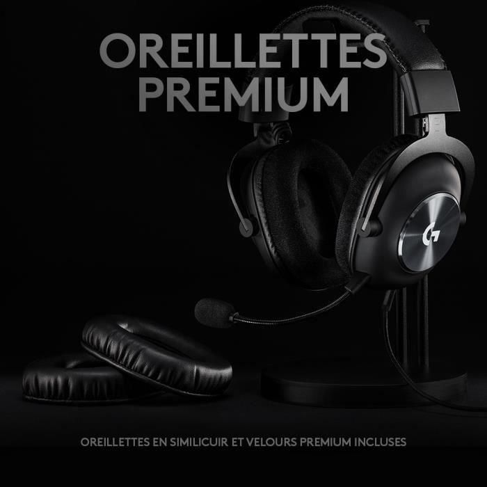 Logitech Pro Gaming X Auriculares con BLUE VO!CE y DTS Headphone:X 2.0 para sonido envolvente de 7.1 canales 3