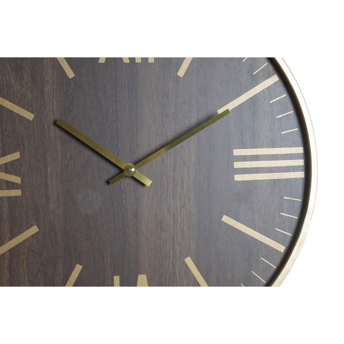 Reloj Pared Glam DKD Home Decor Negro Marron 4 x 40 x 40 cm (2 Unidades) 3