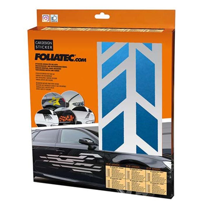 Foliatec FO33942 Pegatina para Coche Diseño Sombras Azul 9x77 cm 2 Piezas Resistente 0 Foliatec FO33942 Pegatina para Coche Diseño Sombras Azul 9x77 cm 2 Piezas Resistente 0