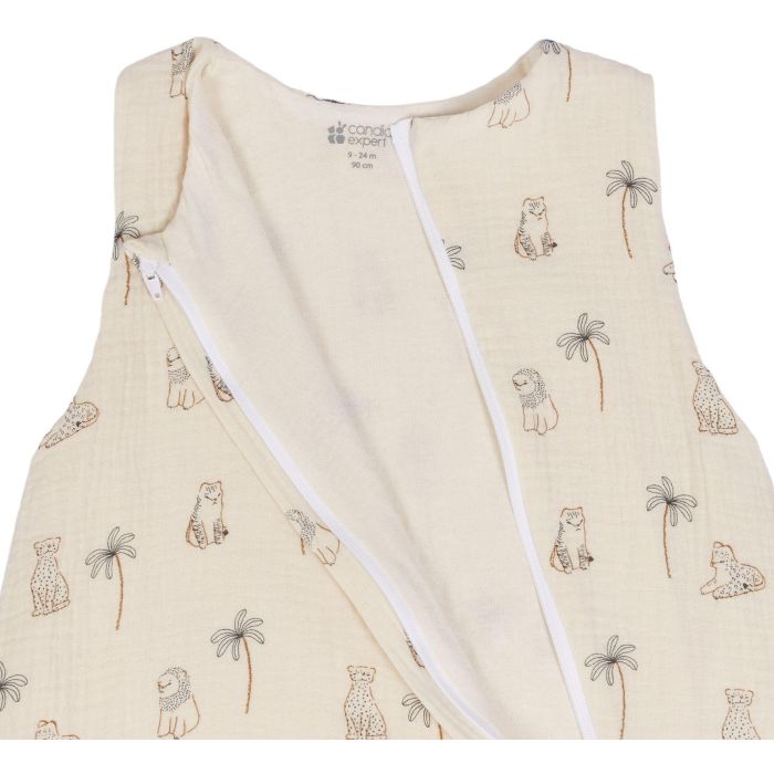 Saco de dormir de verano - CANDIDE - 90 cm - 9/24 meses - Estampado de tigre blanco 2