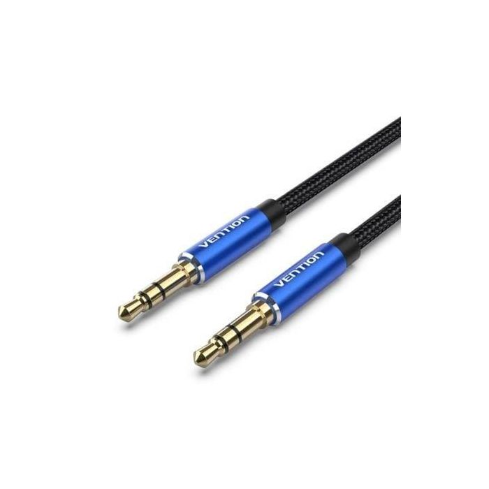 Vention BAWLD Cable de Audio Estéreo Auxiliar Jack 3.5mm Macho a Macho, 0.5m (50cm), Azul, Trenzado de Algodón de Alta Calidad Vention BAWLD Cable de Audio Estéreo Auxiliar Jack 3.5mm Macho a Macho, 0.5m (50cm), Azul, Trenzado de Algodón de Alta Calidad