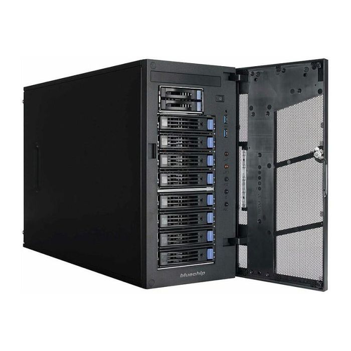 bluechip SERVERline T30330s Silent/Quiet-Server Tower Xeon E-2414 32GB DDR5 2x480GB SSD Gigabit Ethernet Torre 1