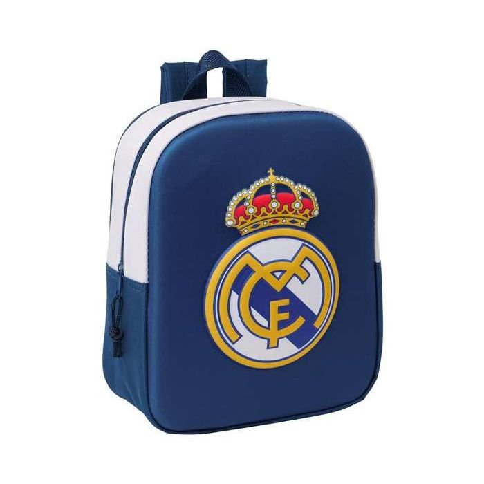 Safta Mochila Guarderia 3D Real Madrid 3D 22x27x10 cm