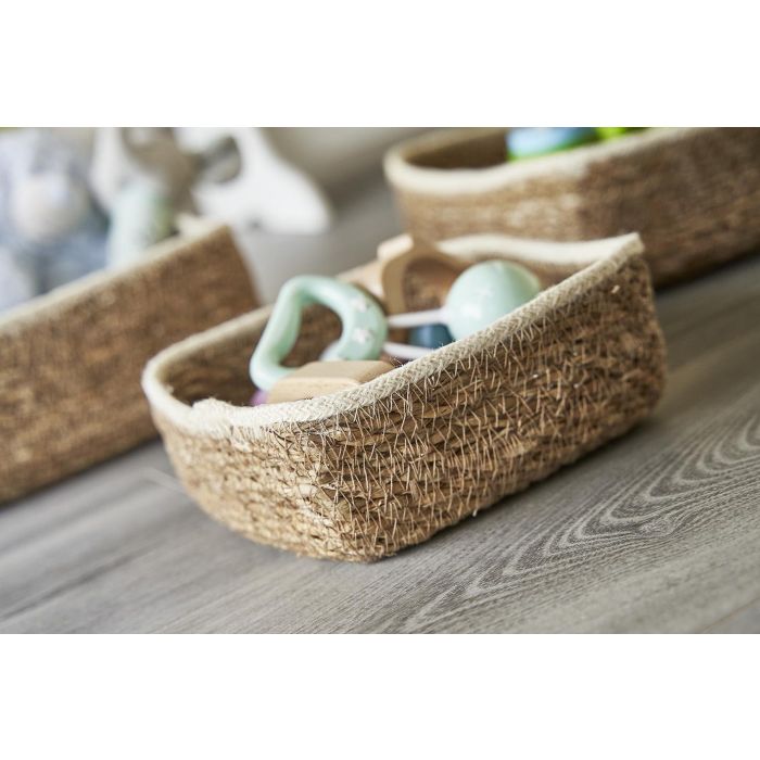 Privilege Set 3 Cestas Mimbre Cuadradas 23 cm, 20 cm, 17 cm (4 Cajas) 8