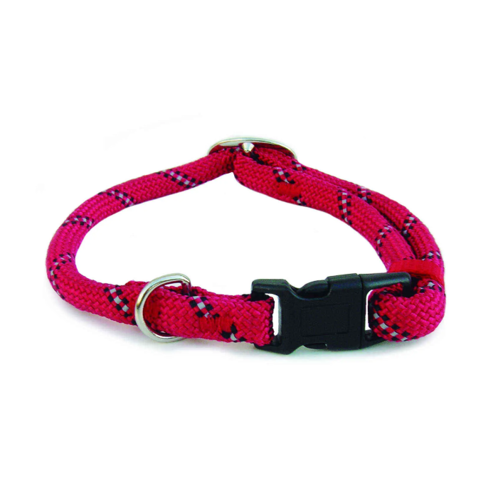 Freedog Collar Nylon Round Reflectante Hike Rojo 8 mm X 40 cm