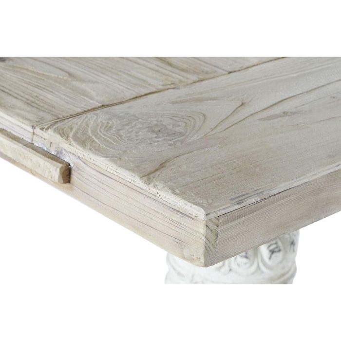 Mesa de Comedor DKD Home Decor Blanco Natural Abeto 200 x 90 x 78 cm 3