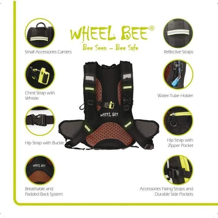 Schildkröt AUC1696510043734 Mochila para Bicicleta Wheel Bee Stelvio 3