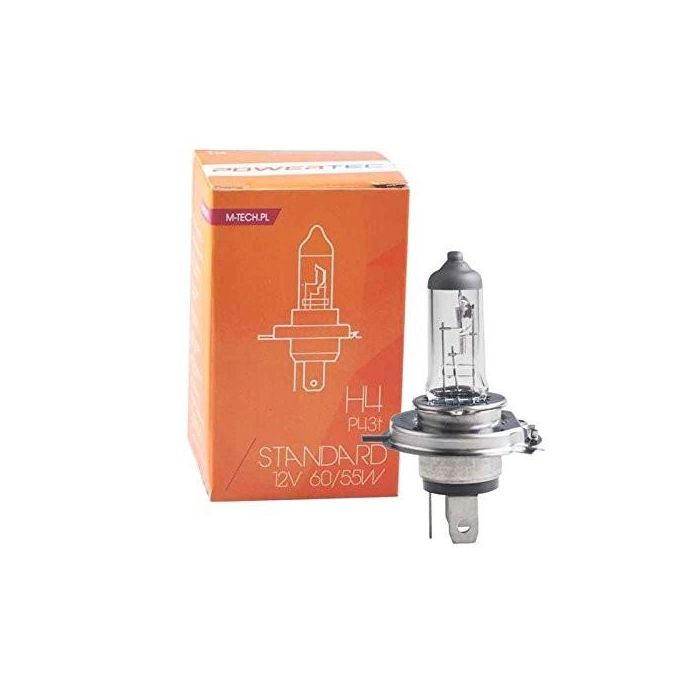 M-Tech Lámpara Halógena Standard H4 12V 60/55W P43t MTECPTZ4 Homologada E4