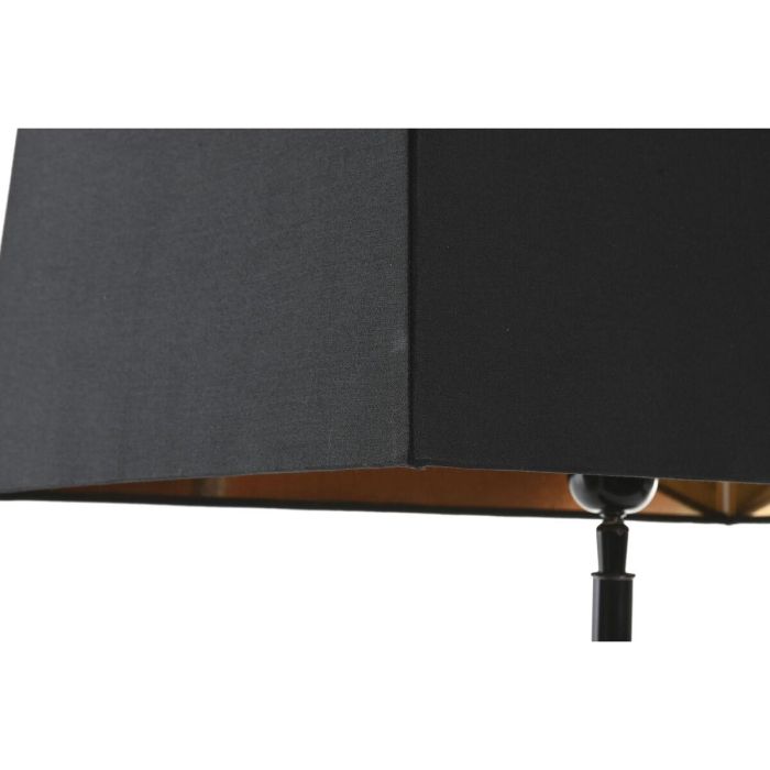 DKD Home Decor 1c25 Lámpara de Sobremesa Acero Patinado Negra E27 50W con Plafón Poliéster, 83x50x30 cm 2 DKD Home Decor 1c25 Lámpara de Sobremesa Acero Patinado Negra E27 50W con Plafón Poliéster, 83x50x30 cm 2