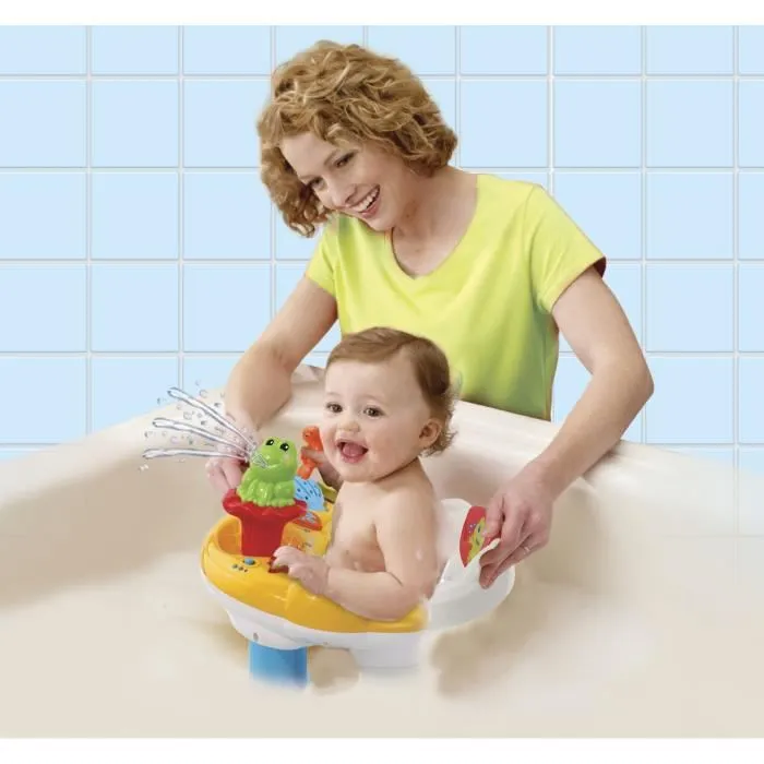 Vtech Baby Asiento de Baño Interactivo Super 2 en 1 - Juguete de Baño para Bebé con Proyección de Agua 1
