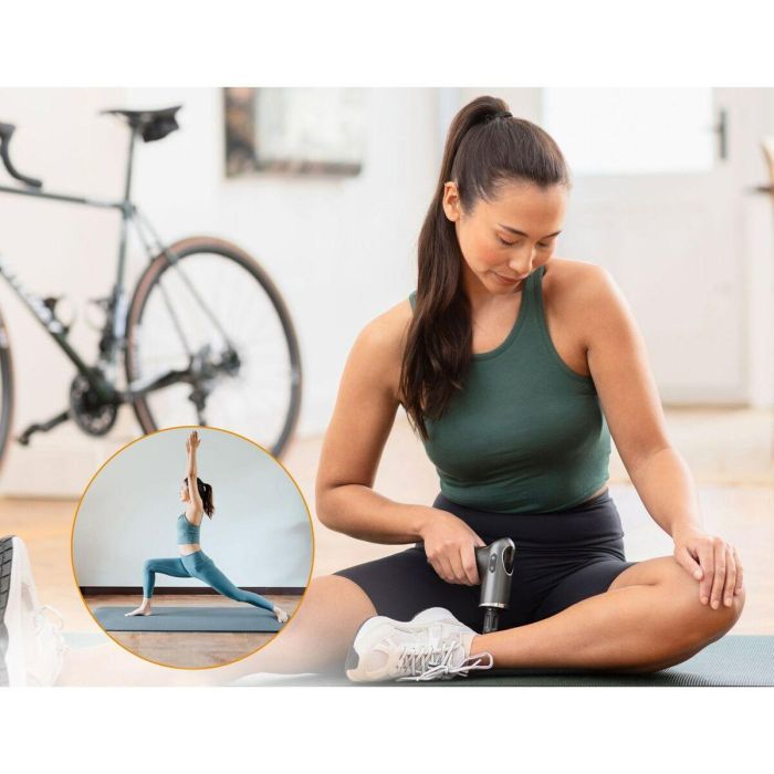 Medisana Pistola de Masaje Frío y Calor MG 560 con 10 Intensidades de Percusión, 3 Niveles y 4 Accesorios - Negro 2 Medisana Pistola de Masaje Frío y Calor MG 560 con 10 Intensidades de Percusión, 3 Niveles y 4 Accesorios - Negro 2