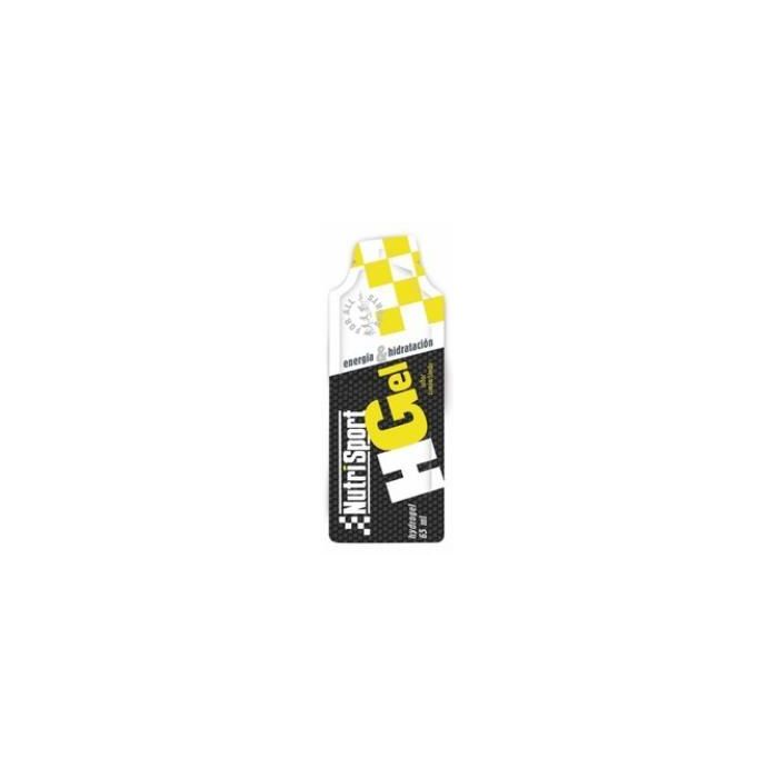 NUTRISPORT HGel Limón sin Cafeína, hidratos de carbono para ejercicio, caja 18 unidades