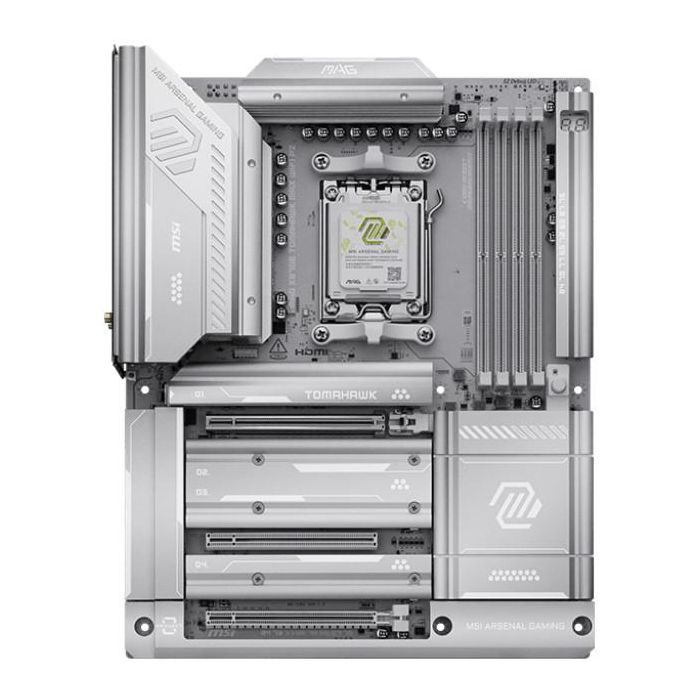 MSI MAG X870E Tomahawk Max WiFi Project Zero Placa Base ATX, Chipset AMD X870E, Socket AM5, DDR5-SDRAM 1