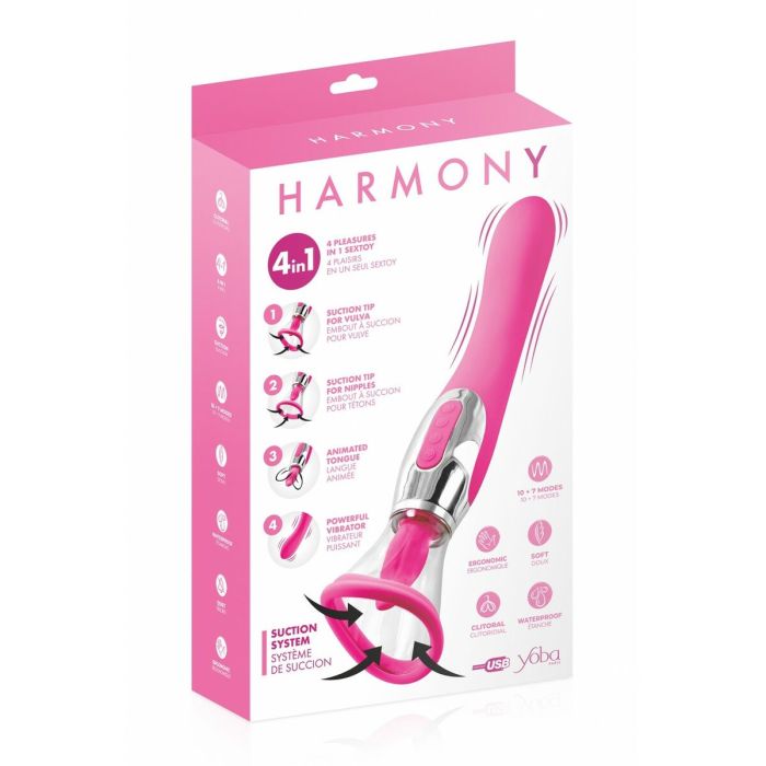 Vibrador Doble Estimulación Yoba Fucsia 2