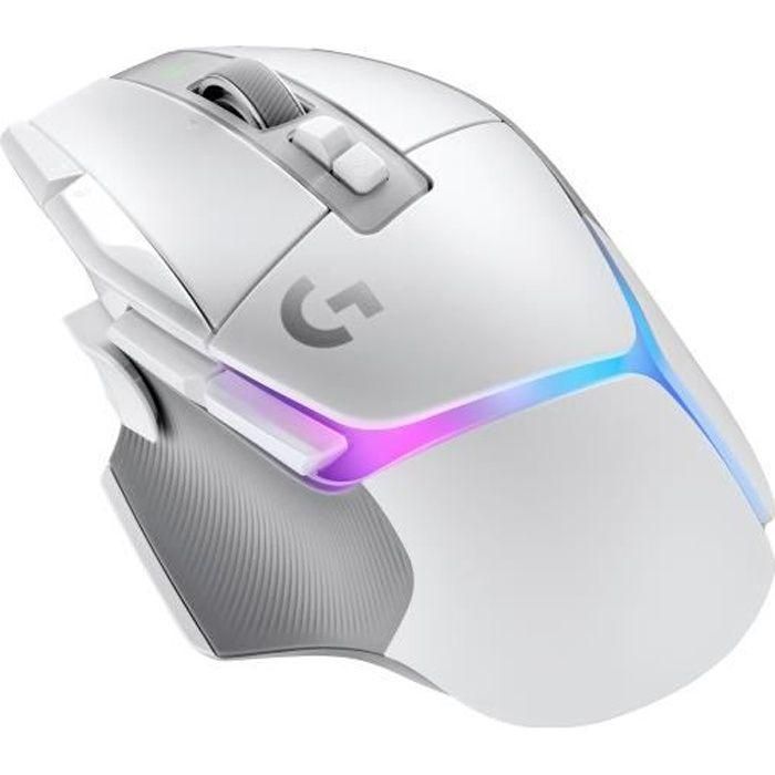 Logitech - G502 X Plus Lightspeed Mouse Gaming RVB Wireless - Lightfor Hybrid Botones, Gaming Hero 25K - Sensor blanco Logitech - G502 X Plus Lightspeed Mouse Gaming RVB Wireless - Lightfor Hybrid Botones, Gaming Hero 25K - Sensor blanco