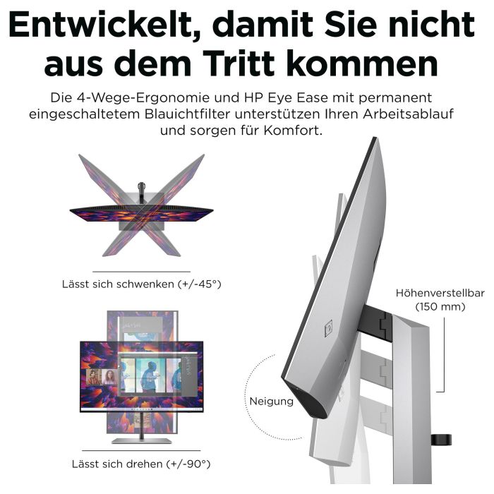 HP Monitor Z24q G3 23.8" QHD 2560x1440 IPS 5ms VESA Plata 8