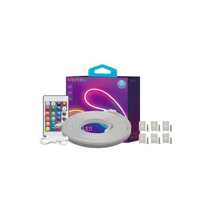 Vention PAEWF Tira de Luces LED de Neón de Silicona de 1m, con Control Remoto IR, Alimentación USB 5V, IP65 Impermeable, Flexible y Cortable 0 Vention PAEWF Tira de Luces LED de Neón de Silicona de 1m, con Control Remoto IR, Alimentación USB 5V, IP65 Impermeable, Flexible y Cortable 0