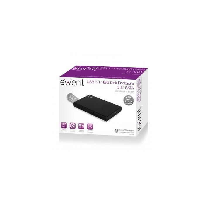 Ewent EW7044 Carcasa Externa 2.5" para Disco Duro/SSD SATA III con USB 3.2 Gen 1 Negro 3 Ewent EW7044 Carcasa Externa 2.5" para Disco Duro/SSD SATA III con USB 3.2 Gen 1 Negro 3