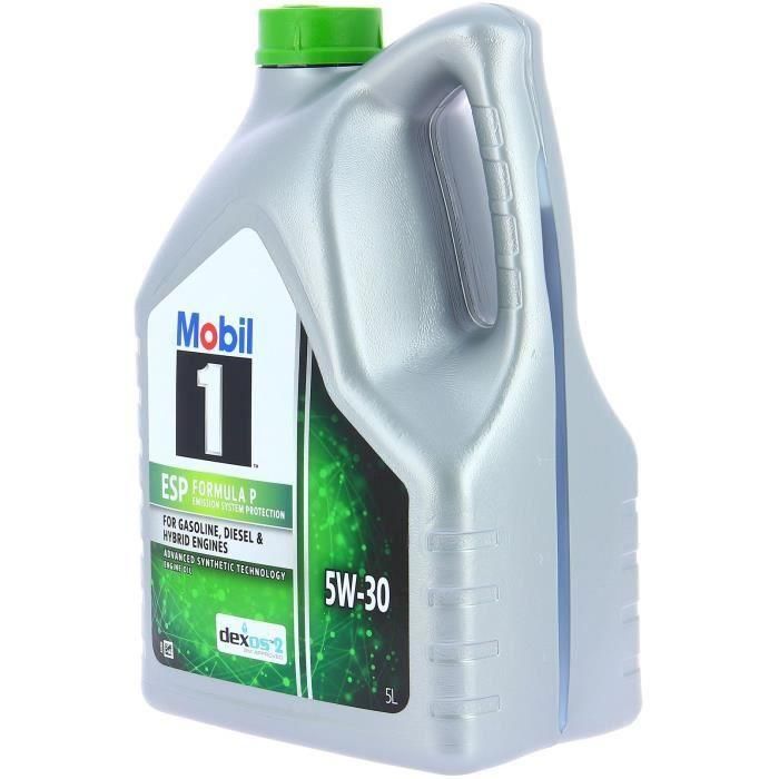 Bidón de aceite de motor - MOBIL1 - 5W30 ESP Formula P - 5 L - 4 estaciones 2 Bidón de aceite de motor - MOBIL1 - 5W30 ESP Formula P - 5 L - 4 estaciones 2