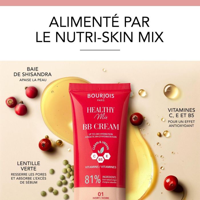 Base de Maquillaje Cremosa Bourjois HEALTHY MIX 30 ml 6