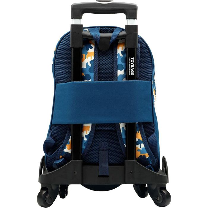 Mochila fortnite blue camo adaptable. carro con 4 ruedas giratorias. 42 x 32 x 20 cm. 2