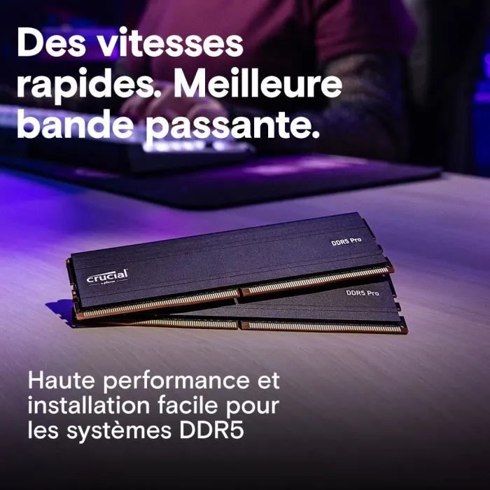 Crucial CP2K24G56C46U5 Memoria RAM PRO DDR5 48GB (2x24GB) DDR5-5600 UDIMM CL46 3