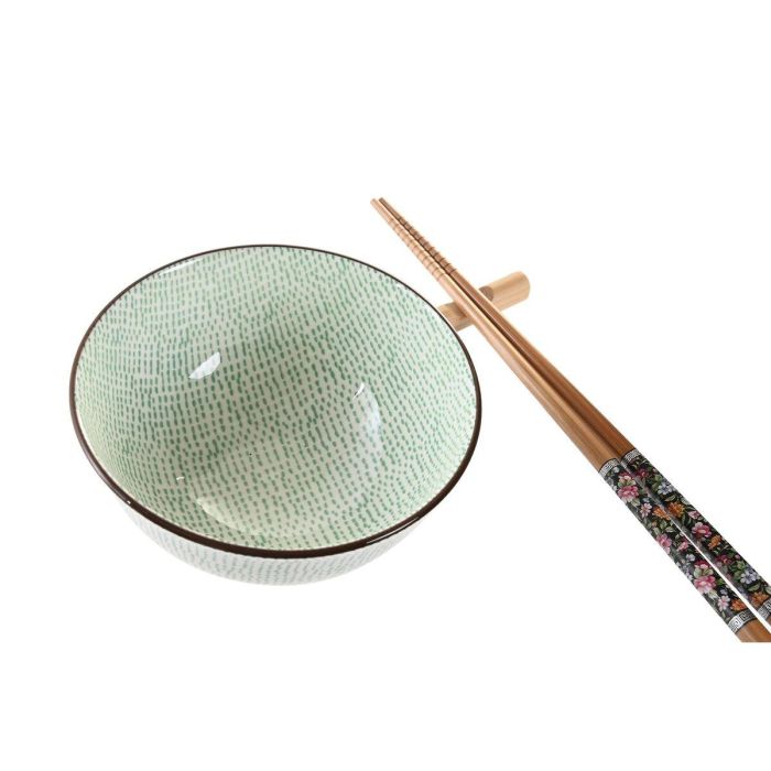 Sushi Oriental DKD Home Decor Verde 21 x 7 x 30 cm Set de 6 3