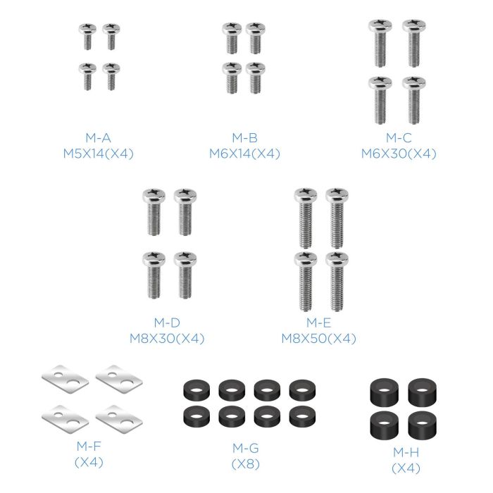 Tooq Soporte Pared TV LCD/LED/Plasma Giratorio e Inclinable LP6070TN para Pantallas de 37 a 70 Pulgadas