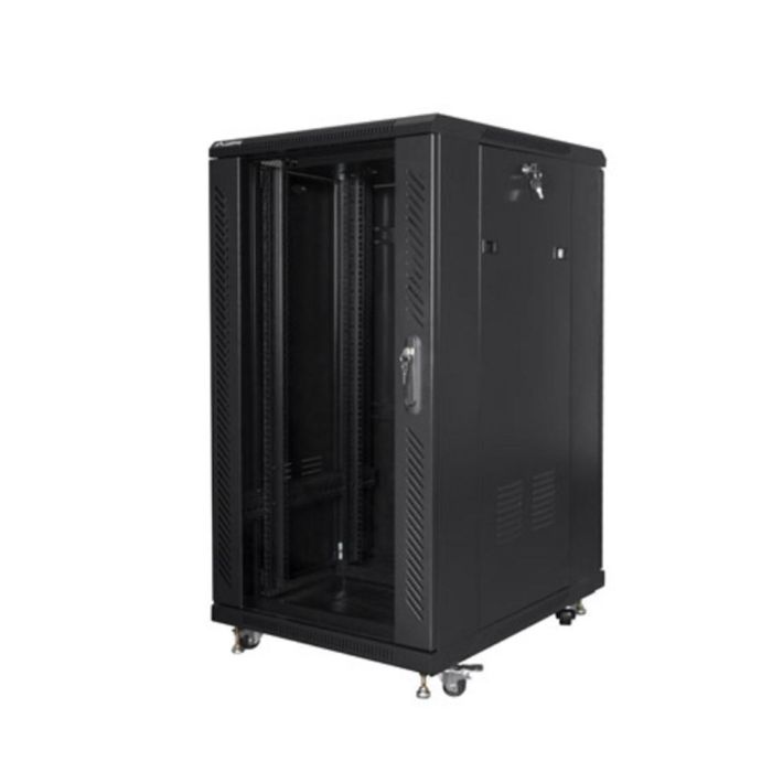 LANBERG FF01-6822-12B Armario Rack 22U Independiente Negro para Servidores y Equipos de Red 1