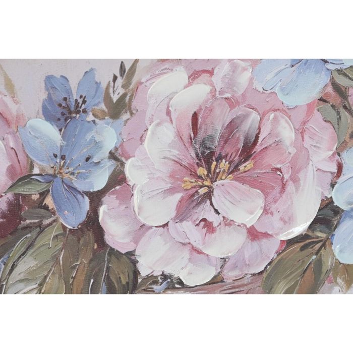 Cuadro Romantico DKD Home Decor Rosa Blanco 3 x 60 x 60 cm (4 Unidades) 2 Cuadro Romantico DKD Home Decor Rosa Blanco 3 x 60 x 60 cm (4 Unidades) 2