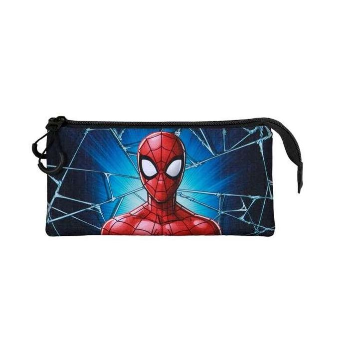 Karactermania Spiderman Ptodo Triple Maximum 11X23X8Cm Portatodo Lápices 3 Compartimentos