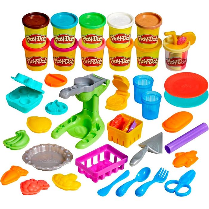 Play-Doh F7396 Set Actividades Mercado de Granjeros con Plastilina y Herramientas para Crear Frutas y Vegetales 0 Play-Doh F7396 Set Actividades Mercado de Granjeros con Plastilina y Herramientas para Crear Frutas y Vegetales 0