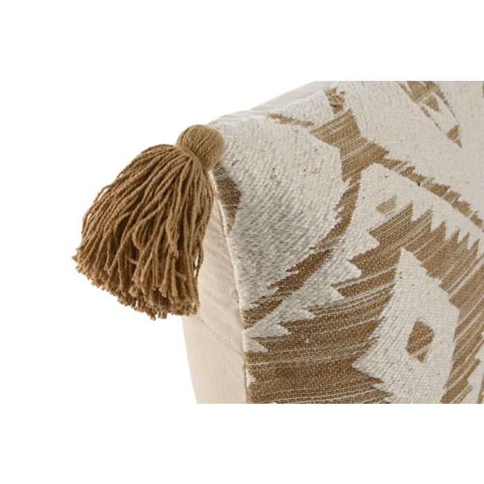 Cojin Boho DKD Home Decor Crema Beige 45 x 45 cm (2 Unidades) 1 Cojin Boho DKD Home Decor Crema Beige 45 x 45 cm (2 Unidades) 1