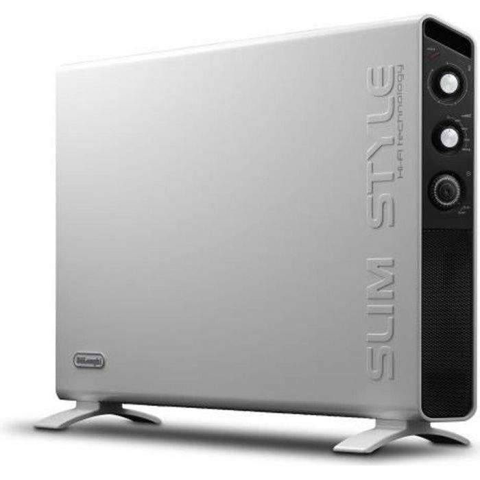 Delonghi HCX3220FTS Convector Móvil 2000W (3 Potencias) Temporizador 24h Ultra Delgado 7.5cm Blanco