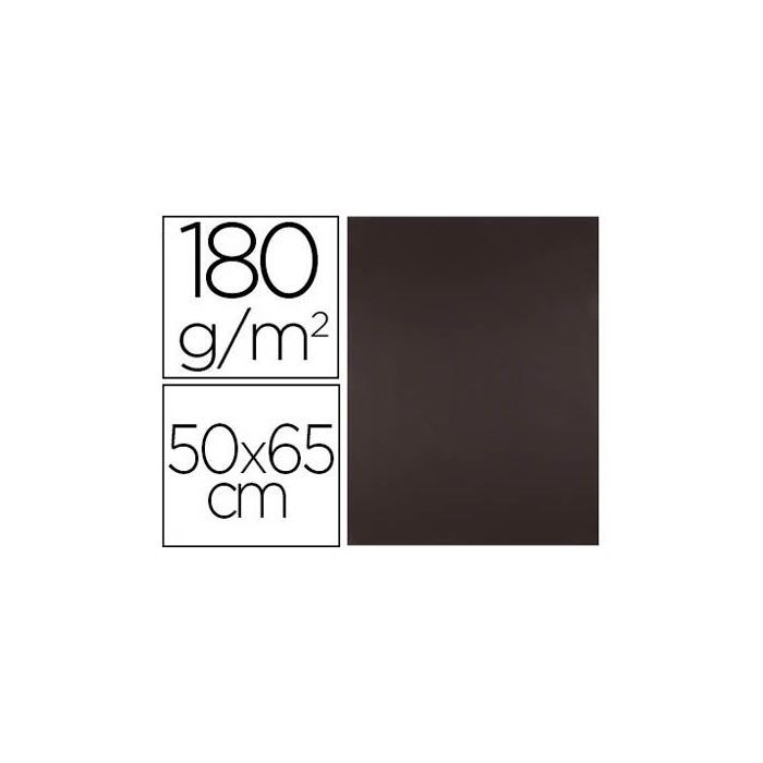 Cartulina Liderpapel 50x65 cm 180 gr Marron Paquete De 25 Hojas