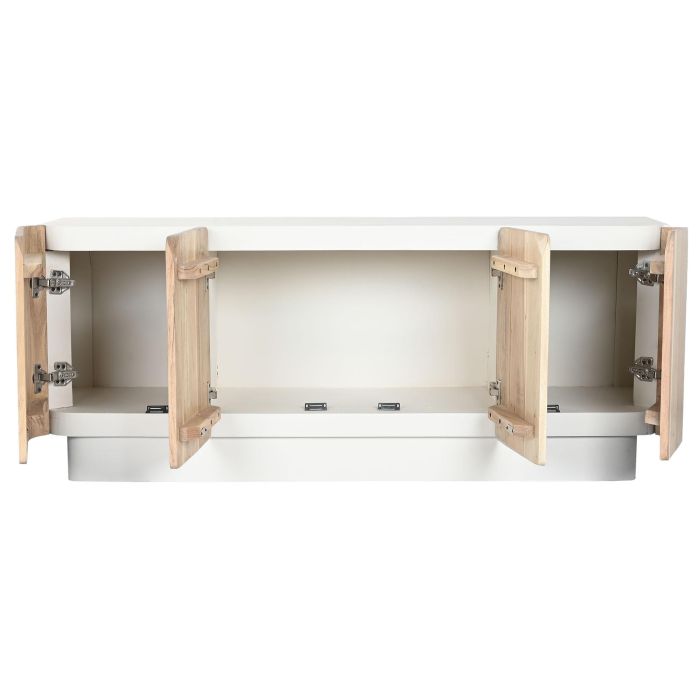 Mueble Tv Scandi DKD Home Decor Natural Blanco 40 x 55 x 140 cm 3 Mueble Tv Scandi DKD Home Decor Natural Blanco 40 x 55 x 140 cm 3