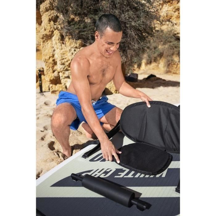 Bestway Paddle SUP Hydro-Force White Cap Hinchable 305x84x12 cm para 1 Persona Hasta 120 kg con Remo y Asiento de Kayak 3