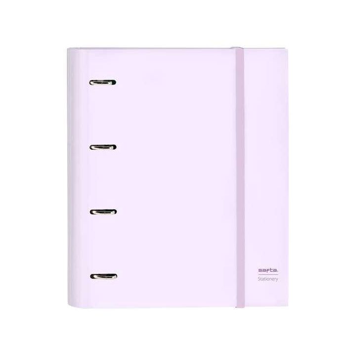 Safta Carpeta 4 Anillas 35 Mm Con Recambio, Color Lila, Tamaño 27x32x3,5 0 Safta Carpeta 4 Anillas 35 Mm Con Recambio, Color Lila, Tamaño 27x32x3,5 0