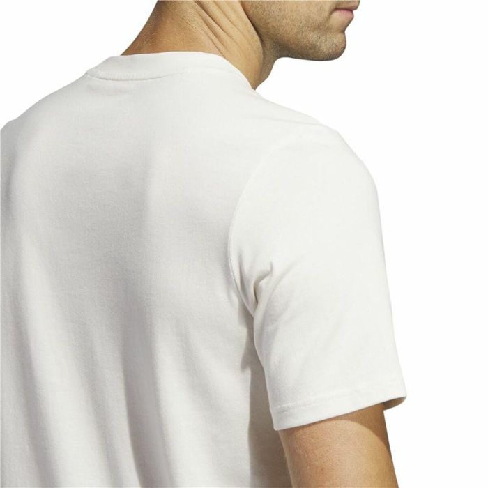 Camiseta de Manga Corta Hombre Adidas Lounge Blanco L 1