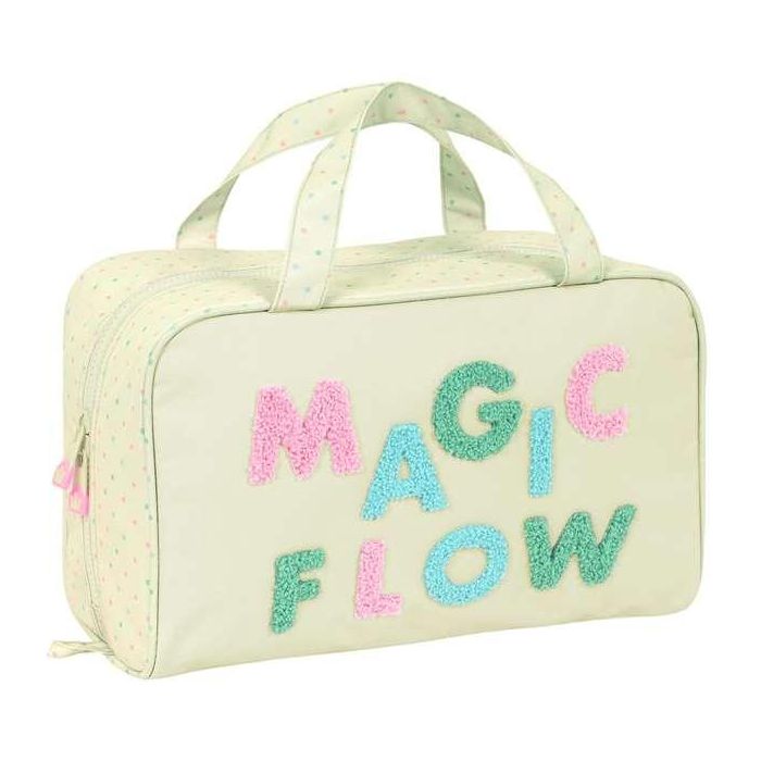 Neceser Escolar Glow Lab Magic flow Beige 31 x 14 x 19 cm