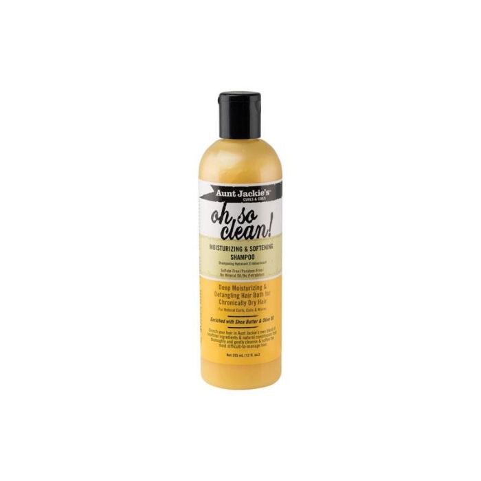 Aunt Jackie's Oh So Clean! Champú Hidratante y Suavizante con Aceite de Coco, Karité y Oliva - 355ml Aunt Jackie's Oh So Clean! Champú Hidratante y Suavizante con Aceite de Coco, Karité y Oliva - 355ml