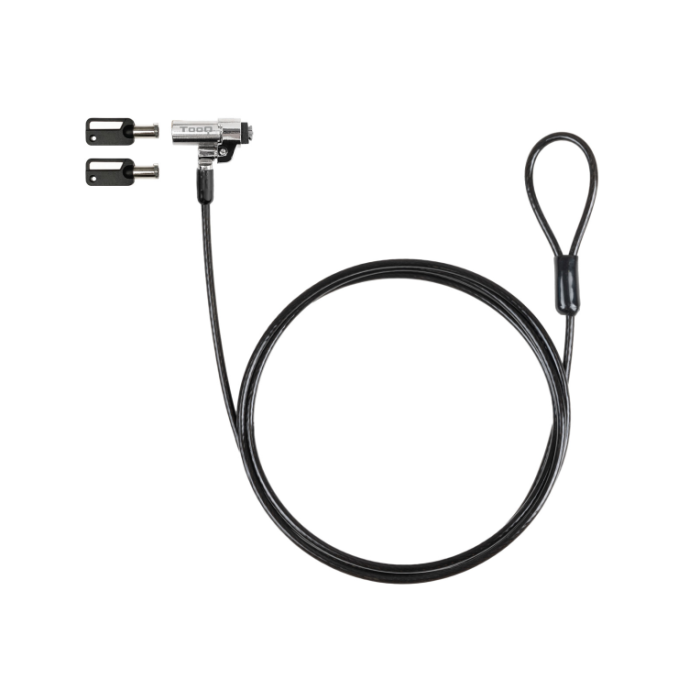 Cable de Seguridad Tipo NANO para Portátiles TooQ TQCLKC0045-G/ 1.5m Cable de Seguridad Tipo NANO para Portátiles TooQ TQCLKC0045-G/ 1.5m