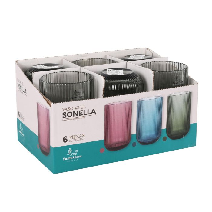 Vaso Alto Sonella 430 cc Verde - Santa Clara (36 Unidades) 6