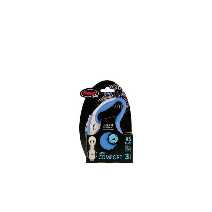 Flexi Correa New Comfort XS Cinta 3M Azul para Perros Pequeños Flexi Correa New Comfort XS Cinta 3M Azul para Perros Pequeños