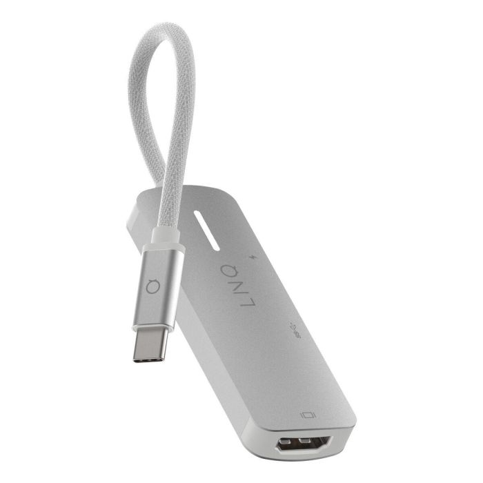 Hub USB Linq Byelements LQ49031 Blanco Gris 4 Hub USB Linq Byelements LQ49031 Blanco Gris 4